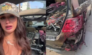 Vídeo mostra Mercedes queimado e dona relata prejuízo e perda de renda após incêndio