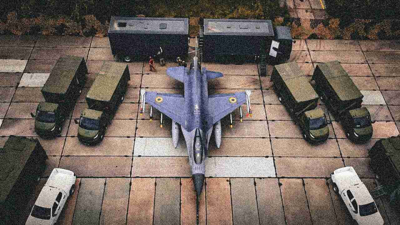 Ucrânia usa veículos móveis para operar F-16 e driblar ataques russos