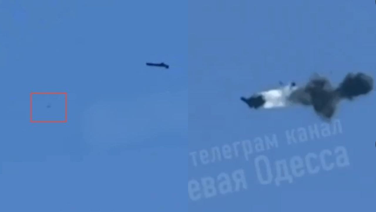 Ukrainische Drohne interceptiert und zerstört russischen Shahed während eines nächtlichen Angriffs
