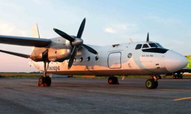 Angara An-24 similar ao avião acidentado. Foto: Wikimedia