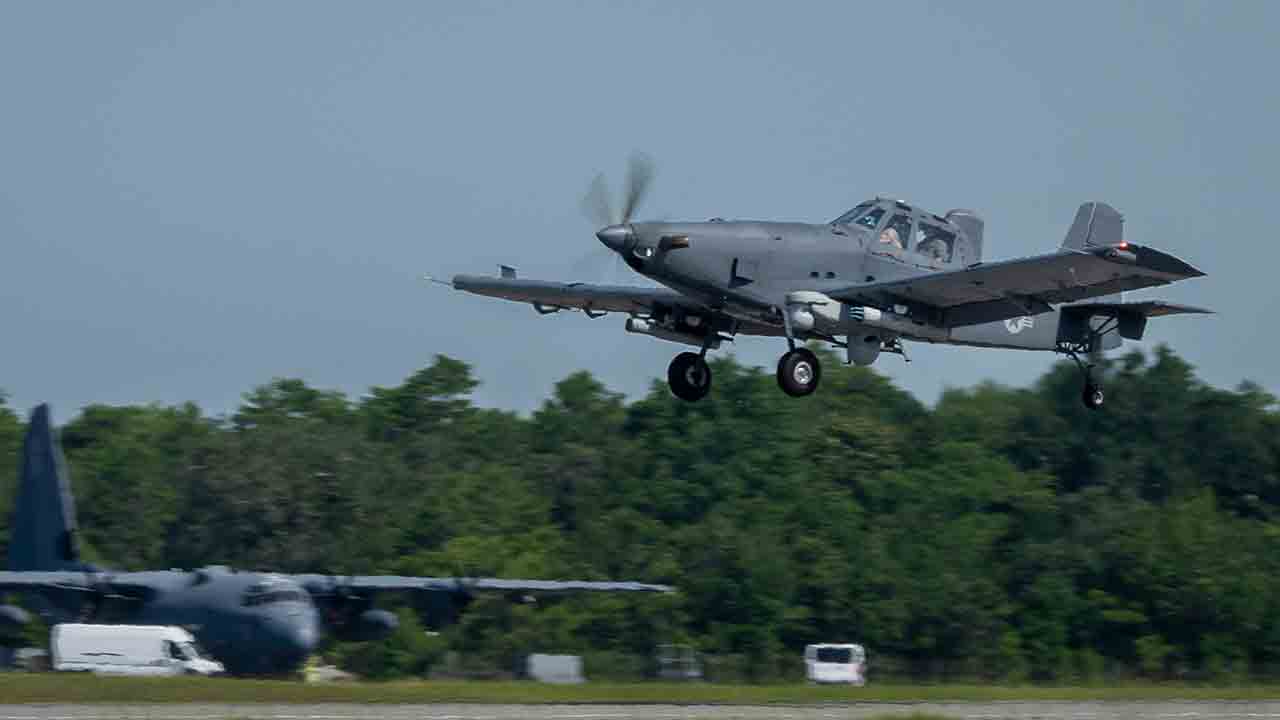 OA-1K Skyraider II. Foto: Força Aérea dos EUA