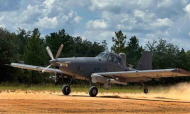 OA-1K Skyraider II. Foto: Força Aérea dos EUA