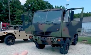 Vídeo: Fornecedor civil mostra como é dirigir um caminhão militar M1078. Instagram @midwestmilitaryequipment