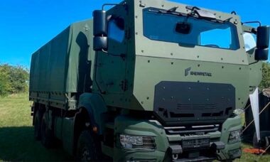 Caminhão blindado TGS-Mil Protected. Foto: Rheinmetall