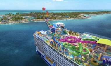 Maior navio de cruzeiro do mundo segue para a Flórida antes de viagem inaugural
