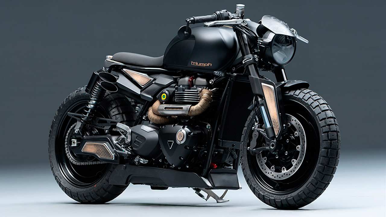 Het Braziliaanse project "Gaijin" van Shibuya Garage vertegenwoordigt Brazilië in de finale van Triumph Originals. Bron: Instagram @triumphbr | @shibuyagarage