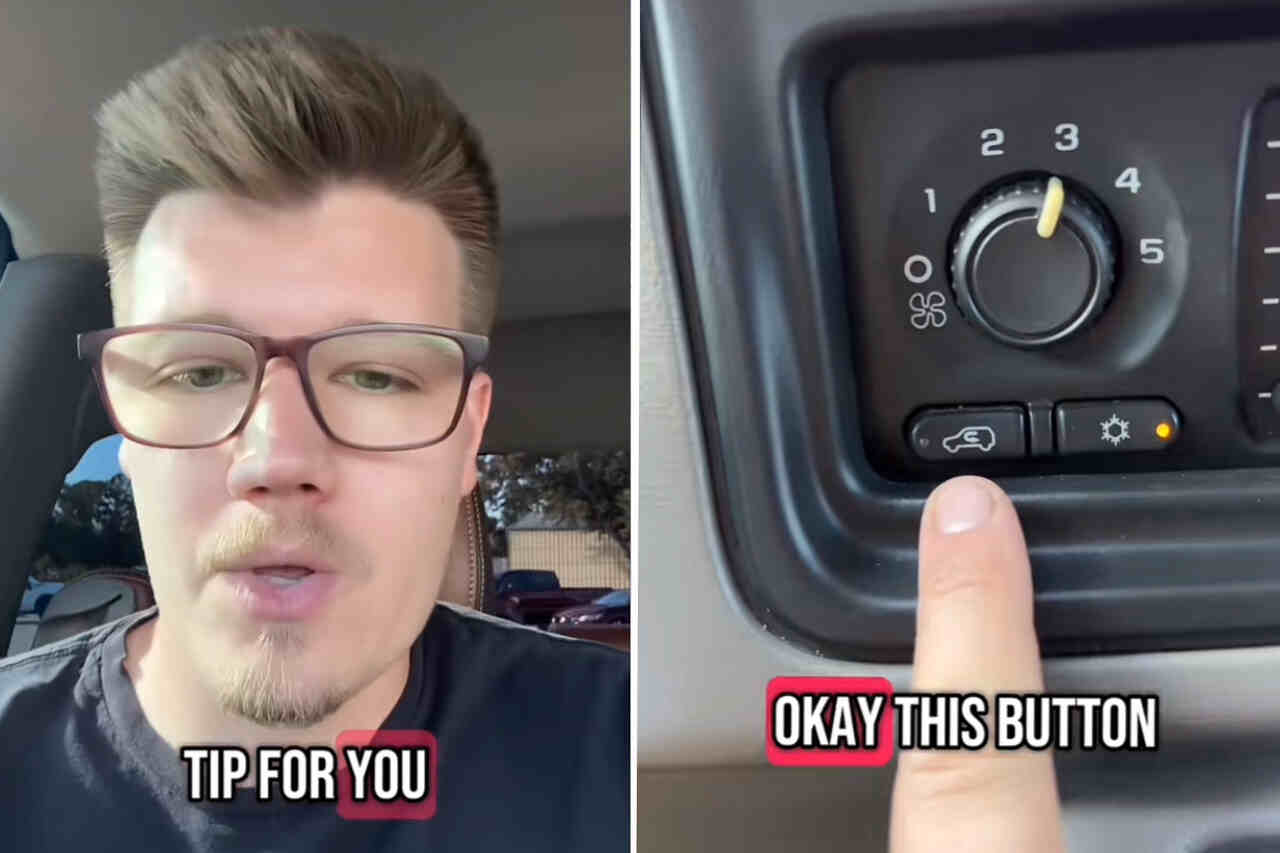 Un homme montre une astuce simple pour rafraîchir rapidement une voiture par temps chaud
