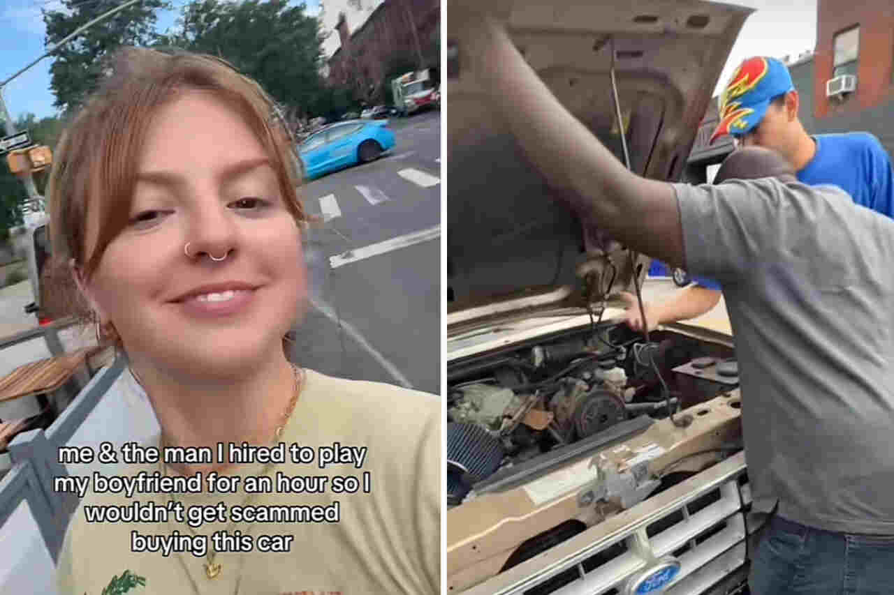 Frau „mietet“ Freund für 1 Stunde, um nicht betrogen zu werden, während sie ein neues Auto kauft