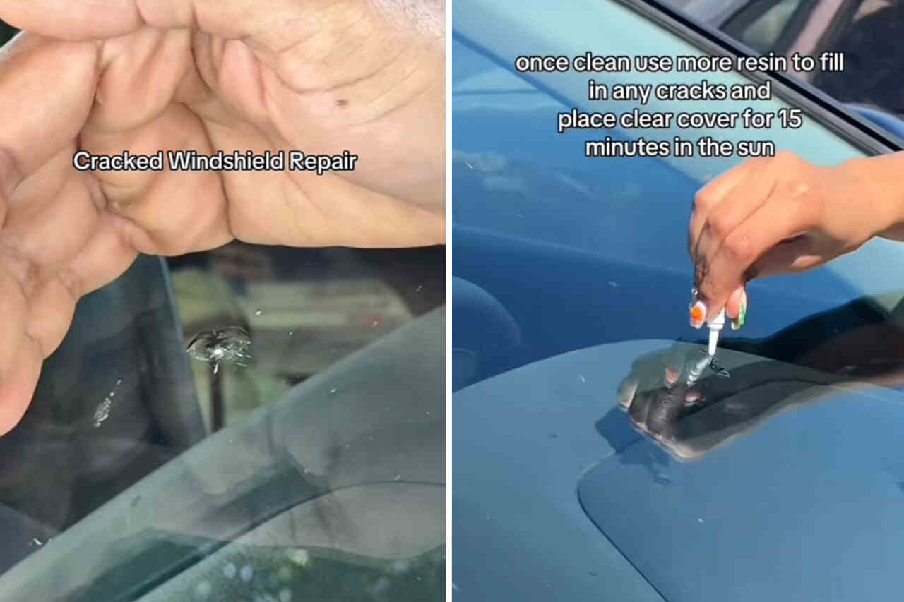 Video: Woman uses a $20 repair kit to fix a broken windshield