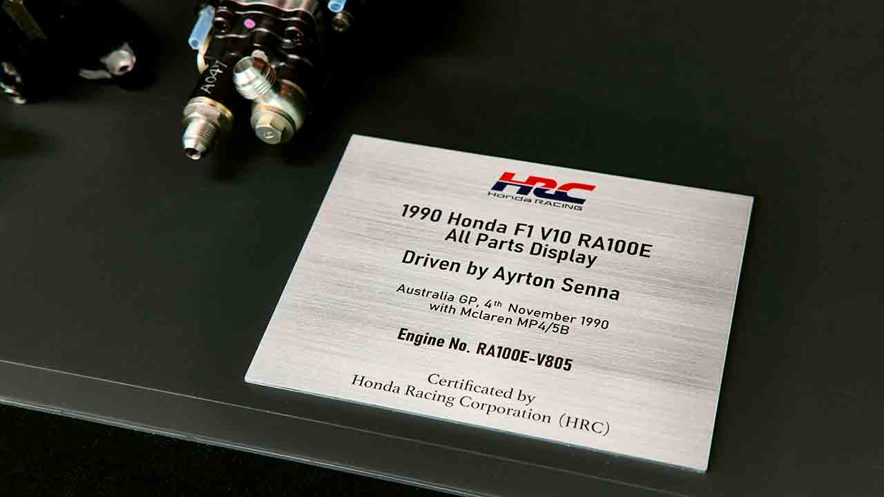 Honda V10 usado por Ayrton Senna. Foto: Honda Racing Corporation