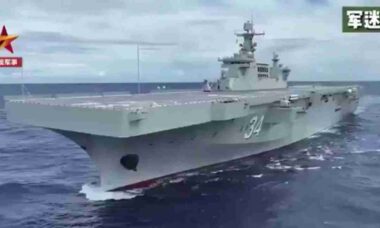China incorpora quarto navio anfíbio Tipo 075 e avança em sua estratégia naval na Ásia