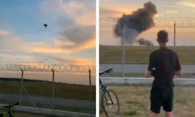 Piloto morre após queda de caça F-16 da Força Aérea Polonesa em ensaio para show aéreo . X / @D3cuuu