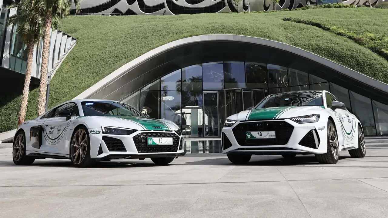 Dubai-politiet presenterer 630 hk Audi RS7 Performance som nytt patruljekjøretøy