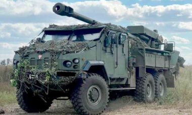 Obus autopropulsado Bogdana. Foto: Wikimedia