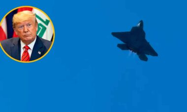 Trump posta vídeo de caça F-22 e levanta dúvidas sobre mensagem a Caracas e Moscou. Instagram @realdonaldtrump