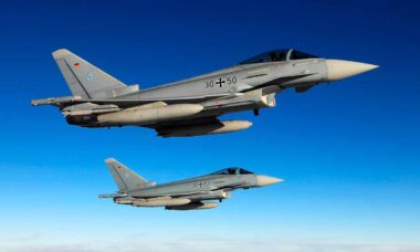 Eurofighter alemão. X @Team_Luftwaffe