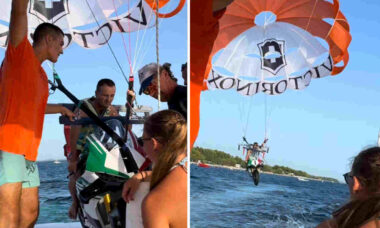 Vídeo: Homem chama a atenção ao praticar parapente em cima de Ducati