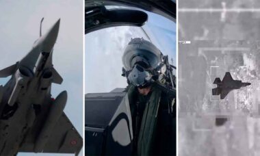 Vídeo mostra Rafale “abatendo” F-35 em exercícios na Finlândia. X @Armee_de_lair