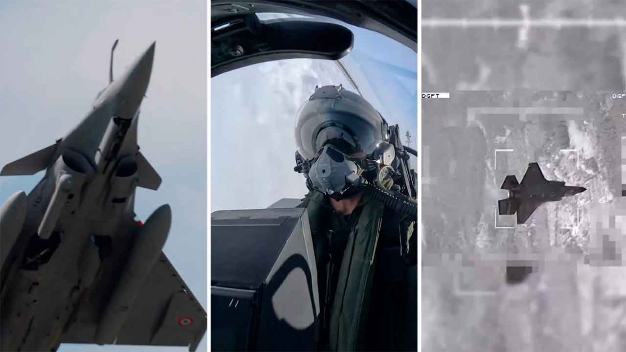 Video zeigt Rafale, der F-35 bei Übungen in Finnland „abschießt“. X @Armee_de_lair