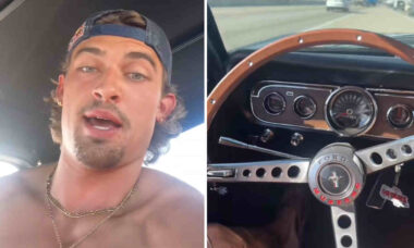 Mustang 1966 quebra no caminho enquanto homem levava veículo para ser vendido: "É um sinal"