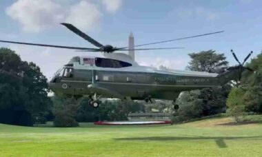 Problema em Marine One força Trump a trocar de helicóptero durante retorno dos EUA