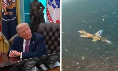 Trump autoriza o abate de caças venezuelanos em caso de ameaça. X @WhiteHouse