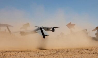 EUA apresentam tricóptero futurista Edge 130 Blue em exercícios no Egito. X @CENTCOM