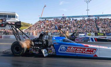 Stewart e Kalitta sofrem forte acidente em corrida da NHRA a mais de 500 km/h (X @TonyStewart)