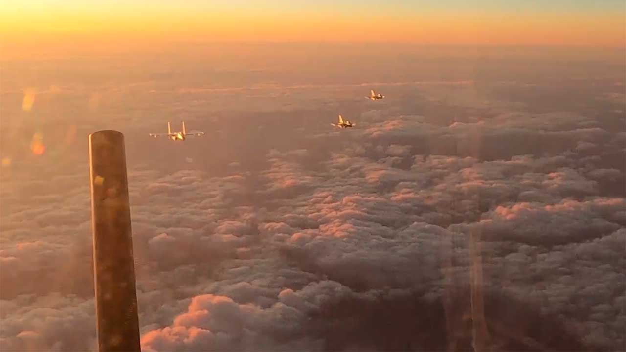 NORAD mobiliza caças F-16 para escoltar aviões russos perto do Alasca. Telegram @mod_russia