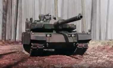 Tanque polonês Black Panther. Reprodução/Hyundai Rotem