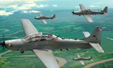 A-29 Super Tucano. Foto: Embraer