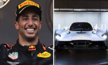 Aston Martin Valkyrie 2023 de Daniel Ricciardo vai a leilão