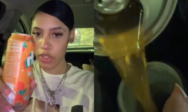TikToker brinca com seguidores após “usar” refrigerante de laranja para o líquido do limpador de para-brisa