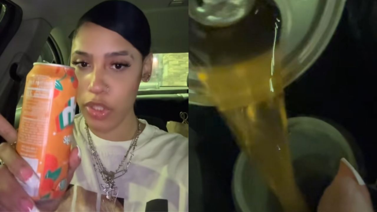 TikToker jokes with followers after 'using' orange soda as windshield washer fluid
