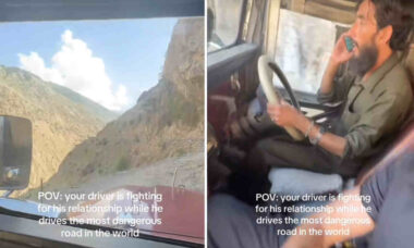 Influencer contrata motorista que começa a discutir com a esposa no meio da "estrada mais perigosa do mundo"
