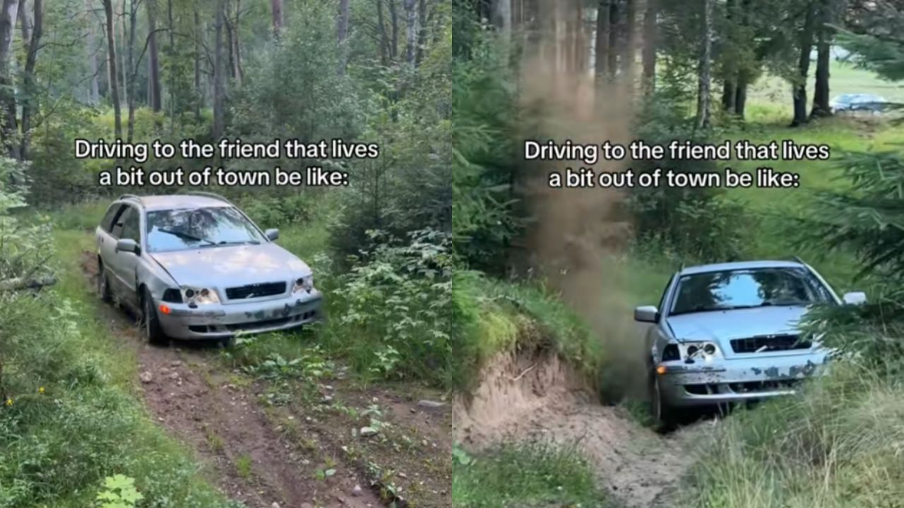 Volvo driver goes viral on TikTok after off-road trip