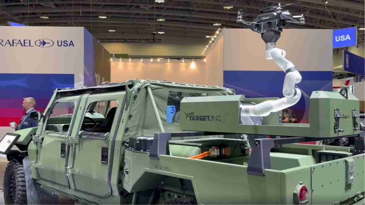 US company uses robotic arm to launch and recover drones in motion