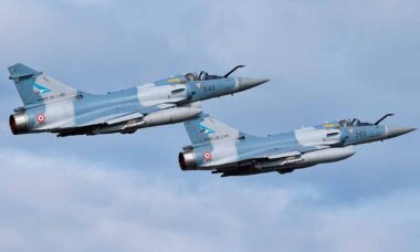 Caça francês Mirage 2000-5F. Foto: wikimedia