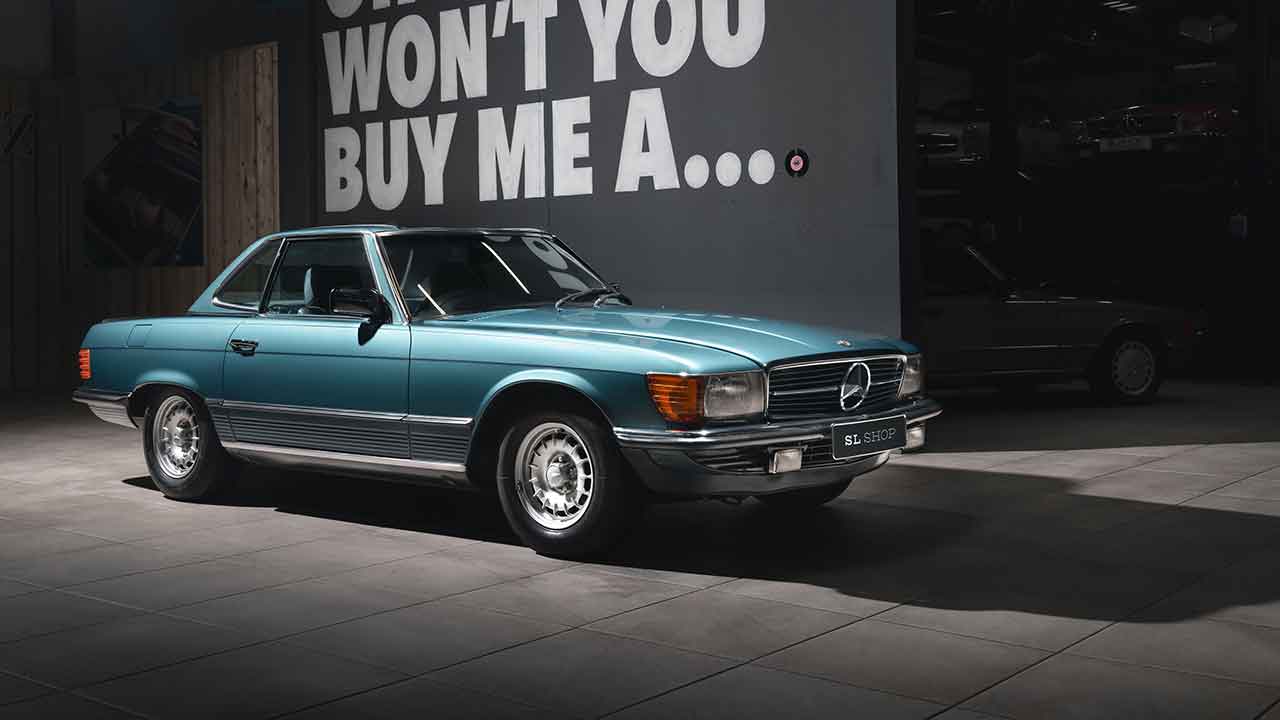 Mercedes-Benz 500SL (R107) 1982. Foto: Divulgação