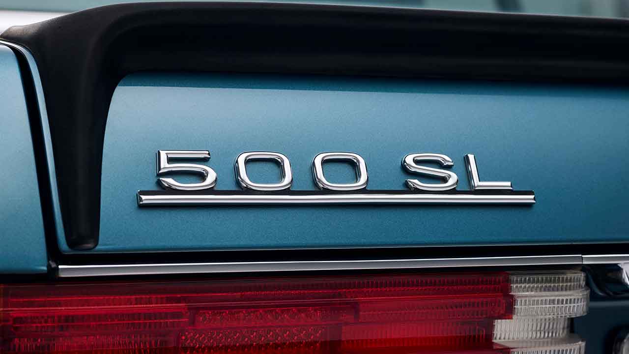 Mercedes-Benz 500SL (R107) 1982. Foto: Divulgação