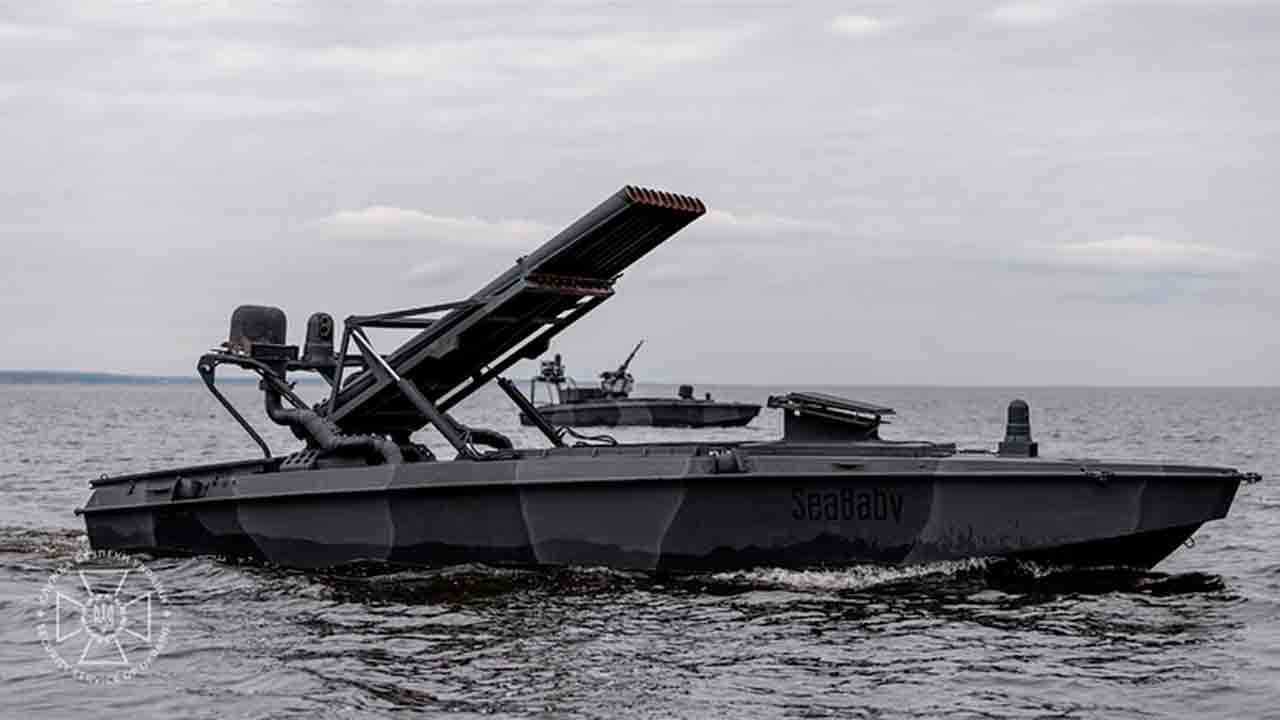 Ukraine afslører mere kraftfulde Sea Baby-droner efter delvis ødelæggelse af Krim-broen. Instagram @securityservice_ukraine