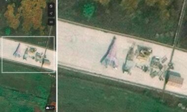 China testa aeronave misteriosa em base de radar após estudo sobre escape hipersônico (X @RupprechtDeino)