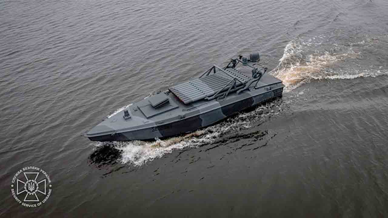 Ukraine afslører mere kraftfulde Sea Baby-droner efter delvis ødelæggelse af Krim-broen. Instagram @securityservice_ukraine