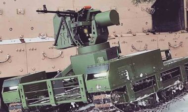 Sistema robótico terrestre NUMO. Foto: Tank Bureau