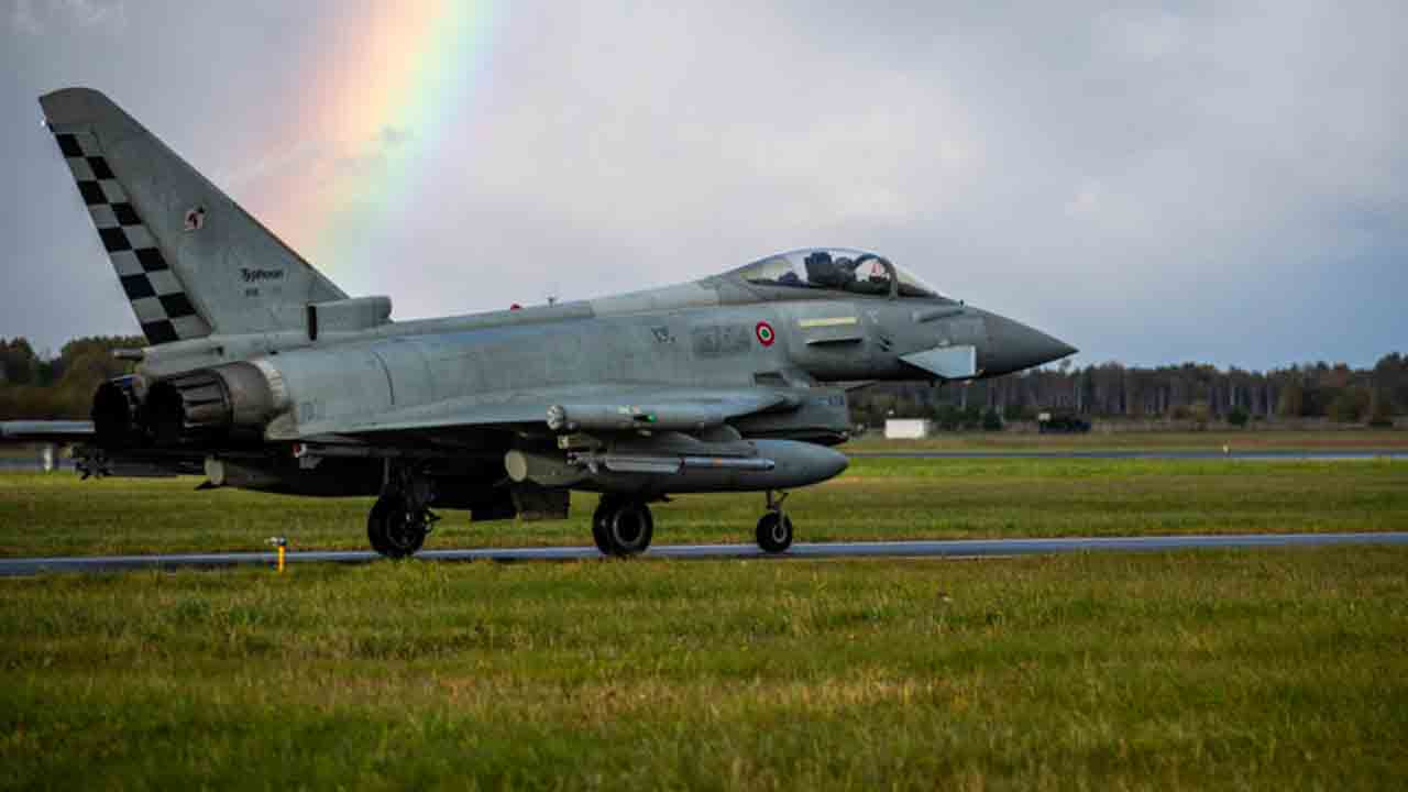 Eurofighter Typhoon italiano. X @MoD_Estonia 