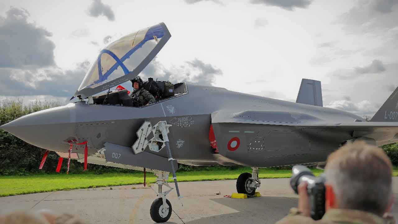 Danimarka Kraliyet Hava Kuvvetleri'ne ait F-35A savaş uçağı. Fotoğraf: Danimarka Silahlı Kuvvetleri