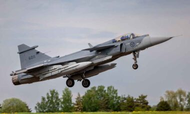 Gripen E. Foto X @Forsvarsmakten