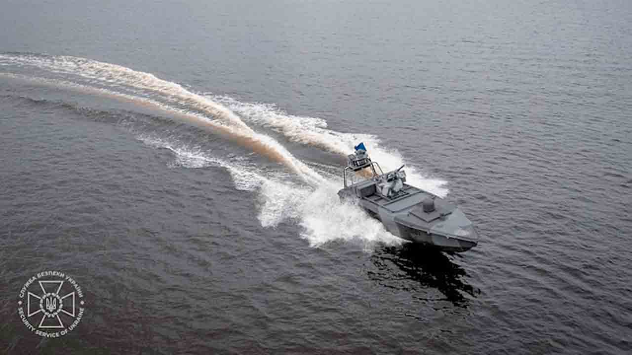 Ukraine afslører mere kraftfulde Sea Baby-droner efter delvis ødelæggelse af Krim-broen. Instagram @securityservice_ukraine