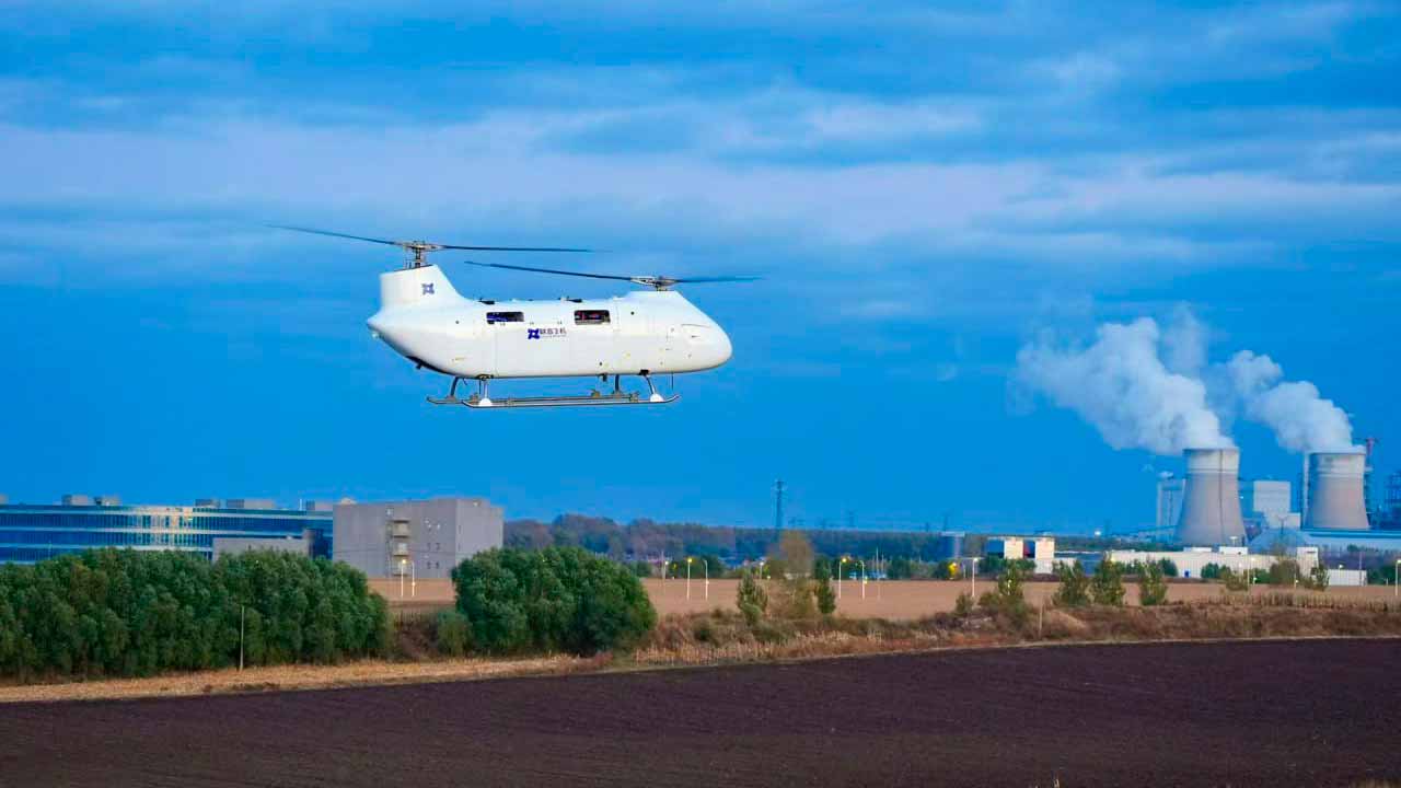 Unbemannter Schwerlasthubschrauber T1400 absolviert seinen Erstflug in China. Foto: Harbin United Aircraft Technology