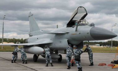 Chengdu J-10 J-10. Foto: Wikimedia - PLA/Divulgação